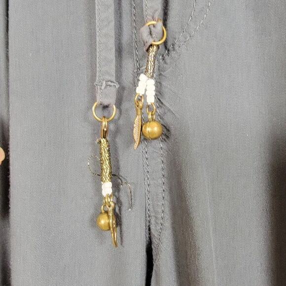 Esprit Capri Pants Womens Size 6 Gray Lightweight Elastic Waist Drawstring - Picture 5 of 14